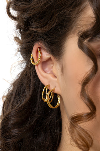 TRIS ORECCHINI C HOOP DESIGN MIX