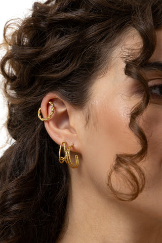 TRIS ORECCHINI C HOOP DESIGN MIX