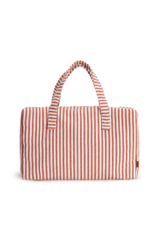 POCHETTE CON MANICI RIGHE CORALLO