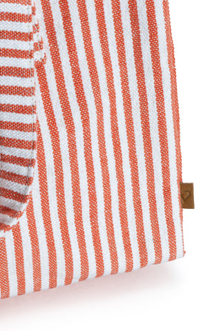 POCHETTE CON MANICI RIGHE CORALLO