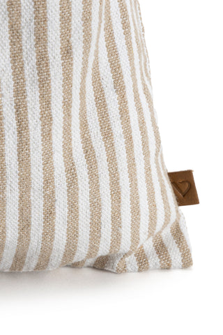 SACCA MEDIA RIGHE BEIGE