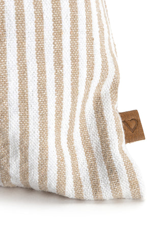 SACCA PICCOLA RIGHE BEIGE