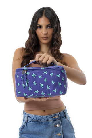 NECESSAIRE CON MANICO TARTARUGHE
