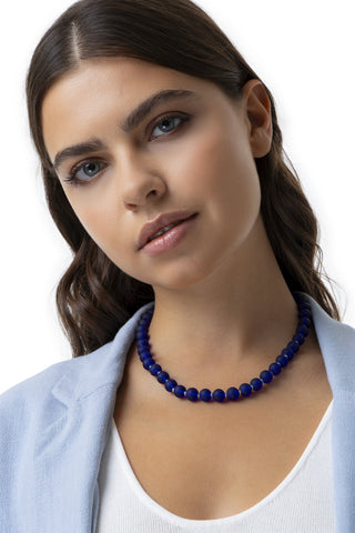COLLANA SFERE VETRO