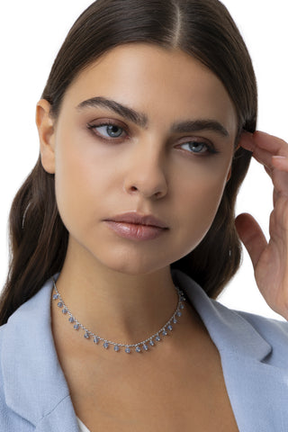 COLLANA MICRO SFERE PENDENTI