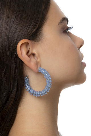 ORECCHINI C HOOP VETRO