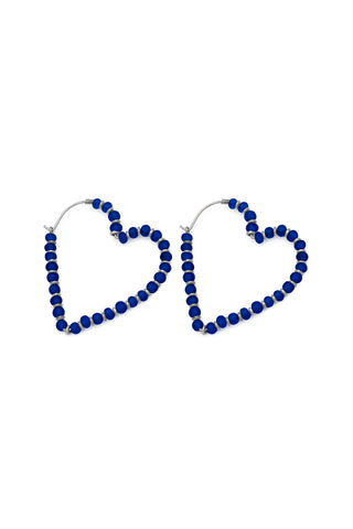 ORECCHINI CUORE VETRO