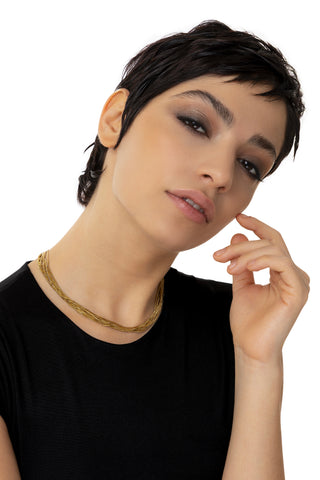 MULTI-STRAND GOLD NECKLACE