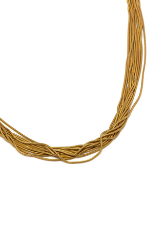 MULTI-STRAND GOLD NECKLACE