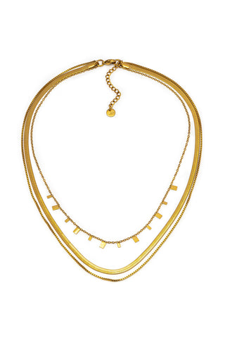3-CHAIN MIX NECKLACE