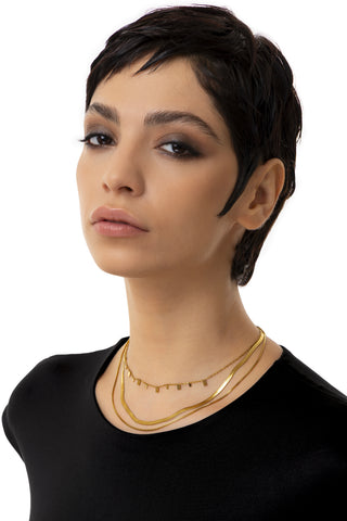 3-CHAIN MIX NECKLACE