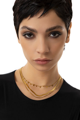 3-CHAIN MIX NECKLACE