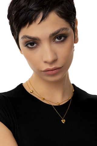 2-STRAND HEART NECKLACE