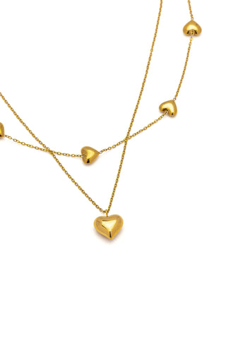 2-STRAND HEART NECKLACE