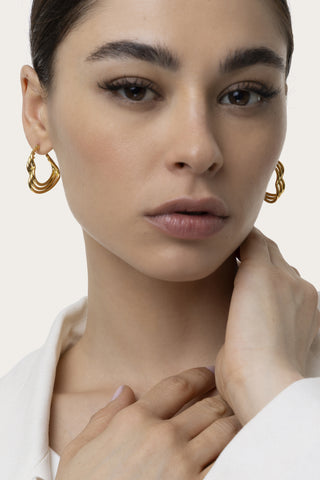 ORECCHINI CUORI INTRECCIATI