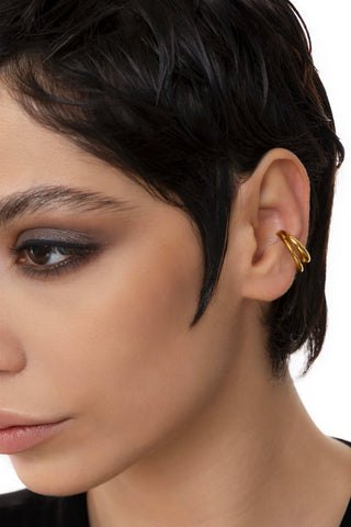 DOUBLE HOOP EARCUFF