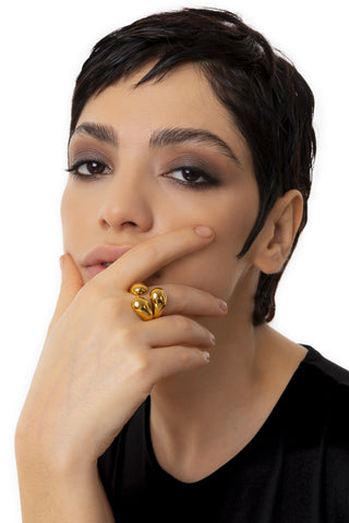 ANELLO BOMBATO 3 GOCCE