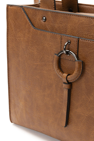 BORSA MAXI TOTE COGNAC