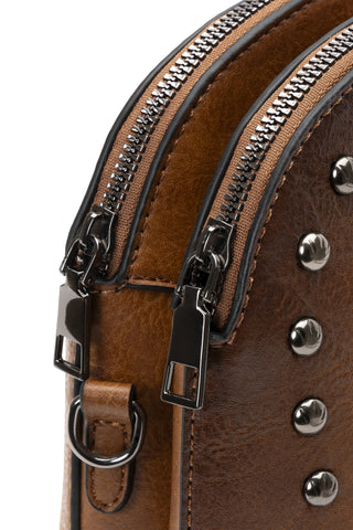 BORSA BOWLING COGNAC