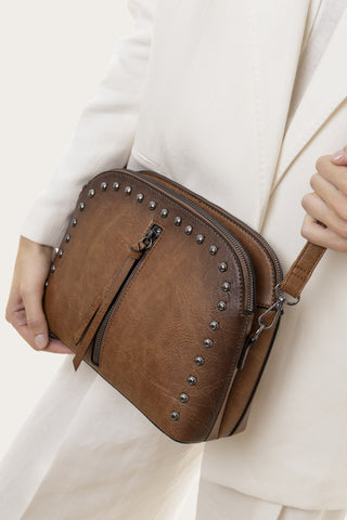 BORSA BOWLING COGNAC