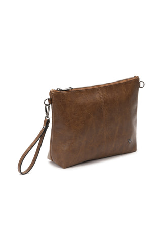 POCHETTE MORBIDA MARRONE