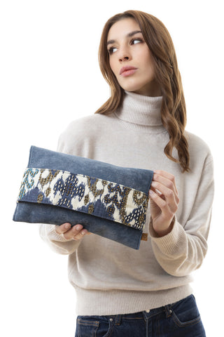 POCHETTE CLUTCH AZUL