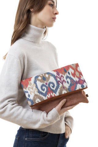 BOLSA MAXI CLUTCH ROSA