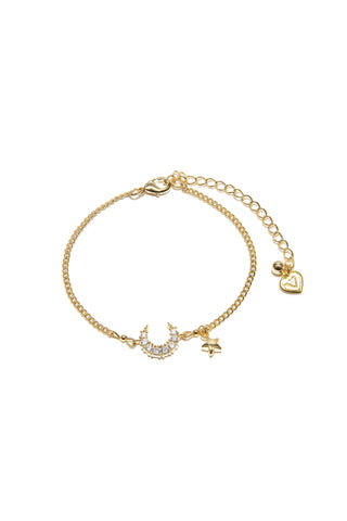 BRACCIALE CATENA LUNA MICRO ZIRCONI