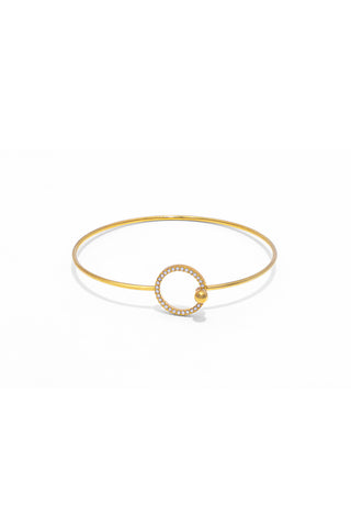 WOMEN’S BANGLE WITH CUBIC ZIRCONIA