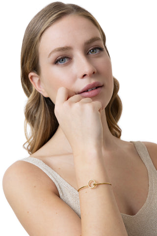 WOMEN’S BANGLE WITH CUBIC ZIRCONIA