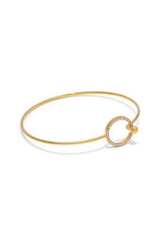 WOMEN’S BANGLE WITH CUBIC ZIRCONIA