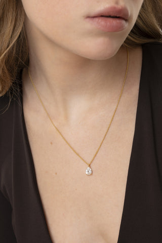 COLLANA CORTA SOLITARIO GOCCIA