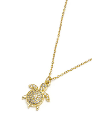 COLLANA TARTARUGA PAVÉ