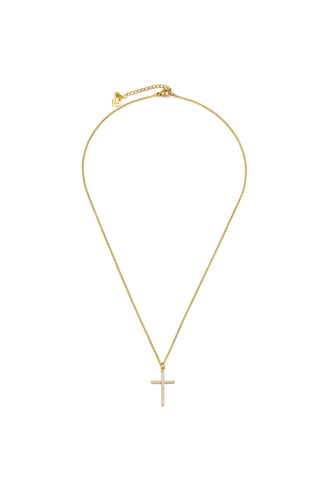 COLLANA CROCE PAVÉ
