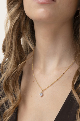 COLLANA PUNTO LUCE SOLITARIO