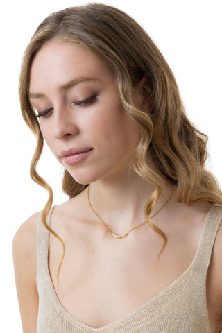WOMEN’S LIGHT-POINT NECKLACE WITH CUBIC ZIRCONIA