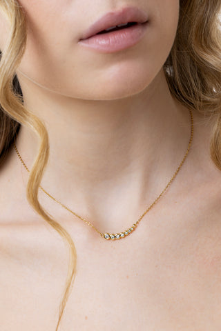 WOMEN’S LIGHT-POINT NECKLACE WITH CUBIC ZIRCONIA
