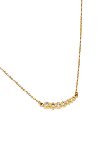 WOMEN’S LIGHT-POINT NECKLACE WITH CUBIC ZIRCONIA