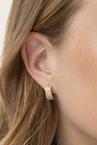 ORECCHINI CERCHIETTI PAVÉ