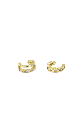 SET 2 EAR CUFF PAVÉ