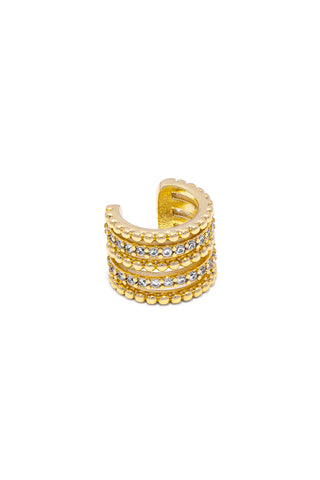 EAR CUFF MULTILINEA CON ZIRCONI