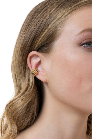 EAR CUFF MULTILINEA CON ZIRCONI