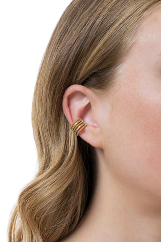 EAR CUFF MULTILINEA CON ZIRCONI