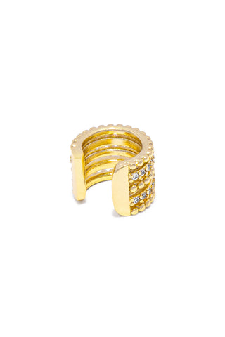 EAR CUFF MULTILINEA CON ZIRCONI