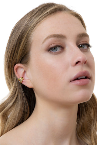 SET EAR CUFF MULTILINEA CON FILA DI ZIRCONI