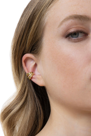 SET EAR CUFF MULTILINEA CON FILA DI ZIRCONI