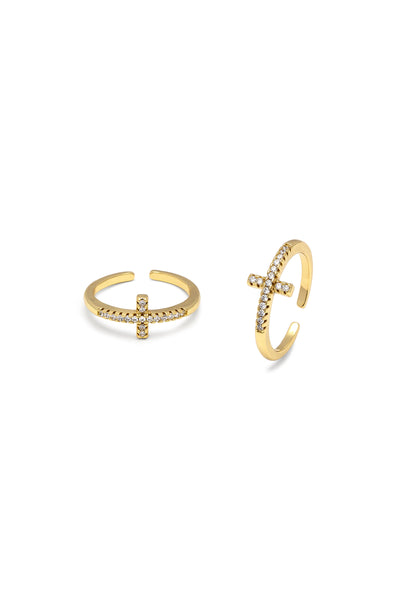 PAVÉ CROSS RING – Vestopazzo Official