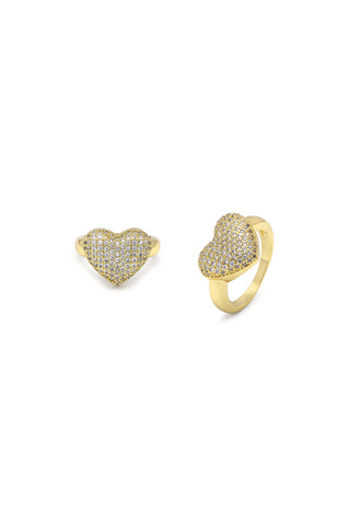 ANELLO CUORE PAVÉ