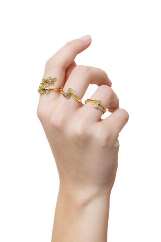 ANELLO DONNA SERPENTE CON ZIRCONI