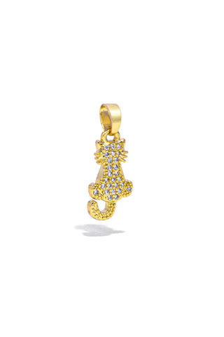 CHARM GATTO CON ZIRCONI